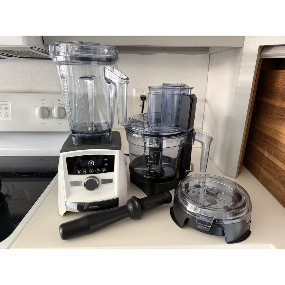 Vitamix Ascent A3500 VM0185 Blender & 12-Cup Food Processor Combo Bundle